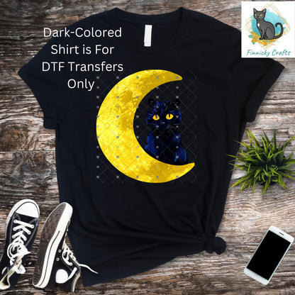Moon Cat - Digital Design- Earrings - Signs - Design - PNG - T-shirts - Pillows