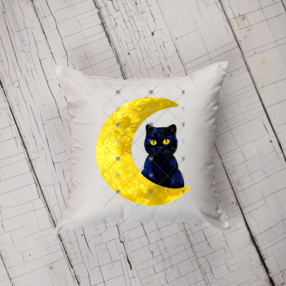 Moon Cat - Digital Design- Earrings - Signs - Design - PNG - T-shirts - Pillows