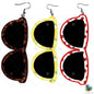 Sunglasses Shaped Earrings, Tortoiseshell, Lemon, Strawberry, PNG, Sublimation Design, Digital Download