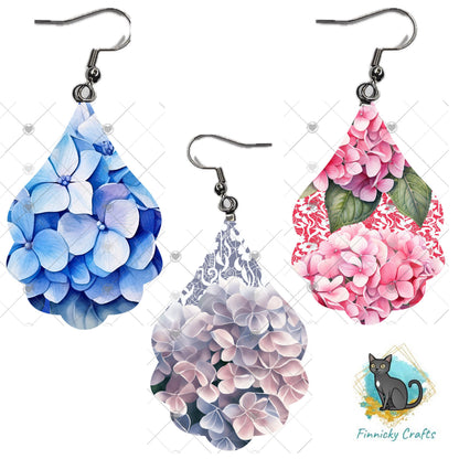 Fancy Drop Bundle, Hydrangeas, Flowers, Lace, Sublimation, Digital, PNG, Design, Download