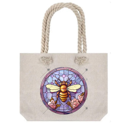 Stained Glass Bee Earrings, Round Circle Design (Digital Download)
