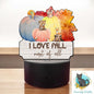 Fall Light Base, Love Fall Most of All, Sublimation Design PNG, Pumpkins, Welcome Sign, Woodland animals, autumn leaves, Words and blank
