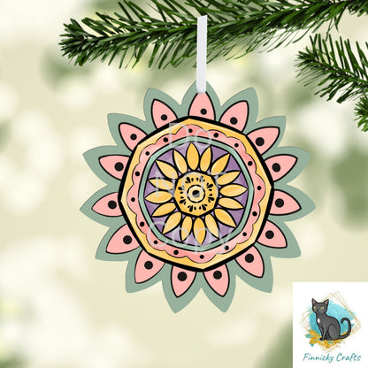 Sunflower Shape Earrings, PNG File For Sublimation Design, Digital Download, Sign, Bag Charm, Badge Reel, Suncatcher, Night Light