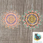 Sunflower Shape Earrings, PNG File For Sublimation Design, Digital Download, Sign, Bag Charm, Badge Reel, Suncatcher, Night Light
