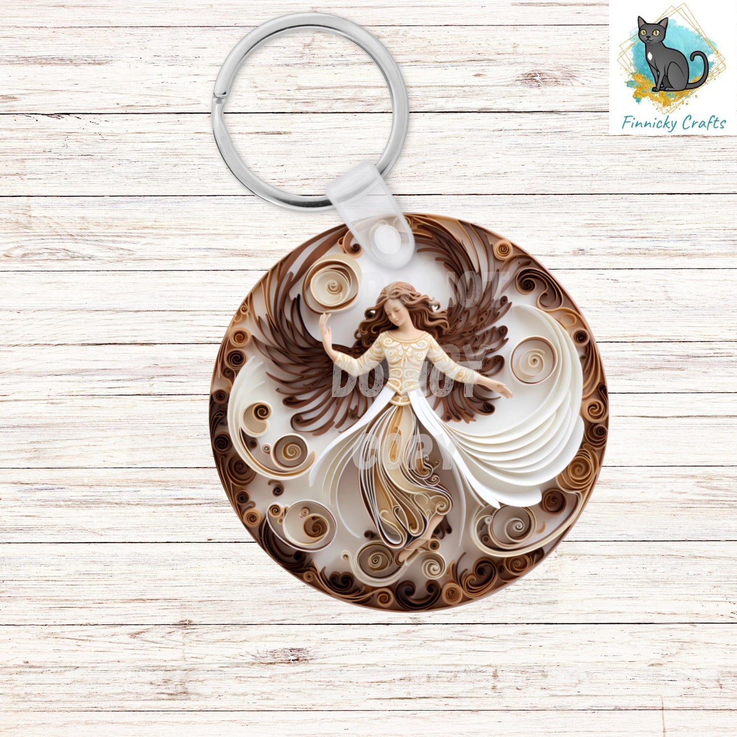 Christmas Angel, Papercut, Round Sign PNG, Digital Download for Sublimation, Door Sign, Earrings, Ornament, Badge Reel, Keyring, Night Light