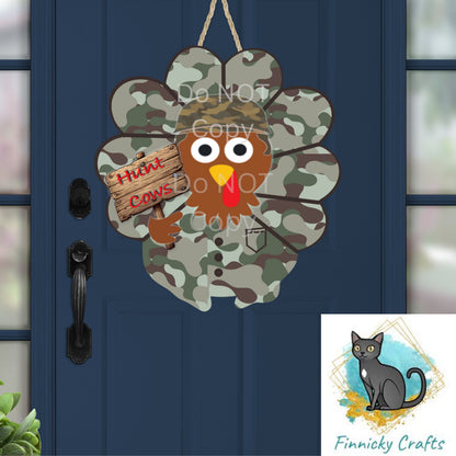Turkey, Camo Turkey, Design, Digital, Download, Sublimation, Door Hanger, Tiered Tray, Decoration, Earrings, Army, Ornament