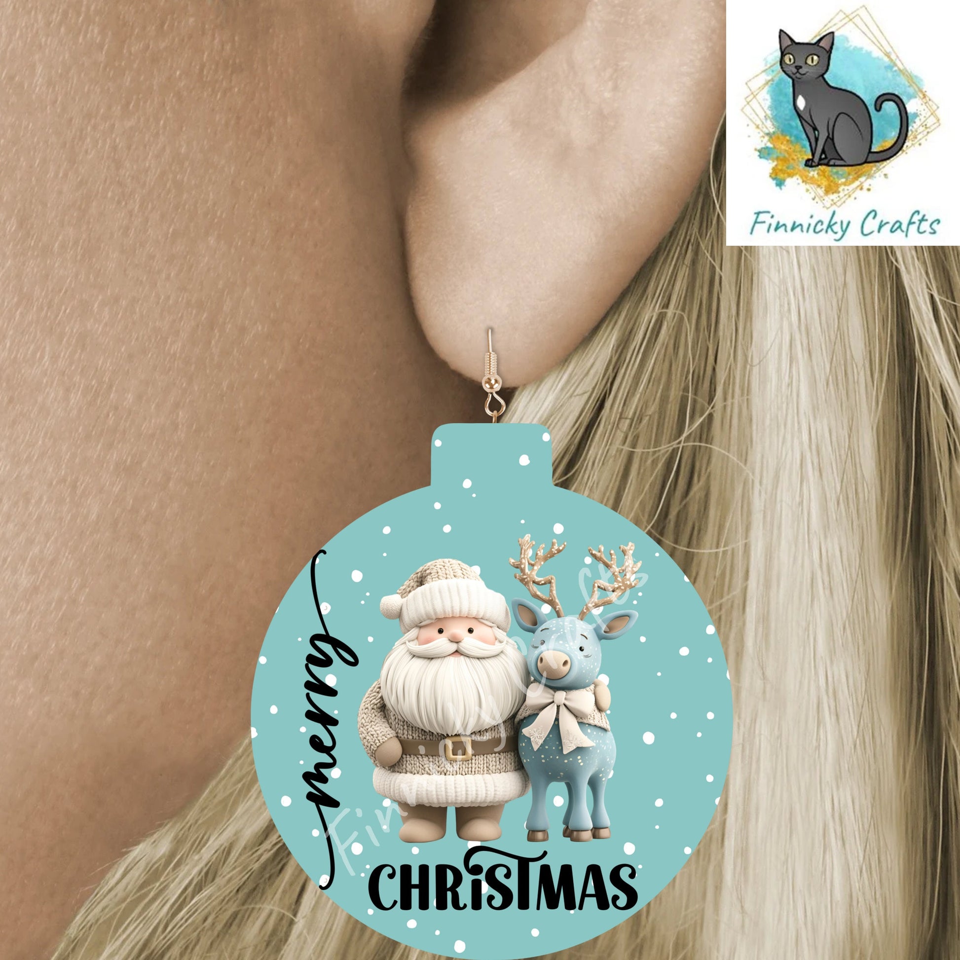 Bobber bundle , Santa, fishmas,Reindeer,Christmas, Digital, PNG, Download, Ornament, Sublimation, Christmas,Badge Reel, earrings