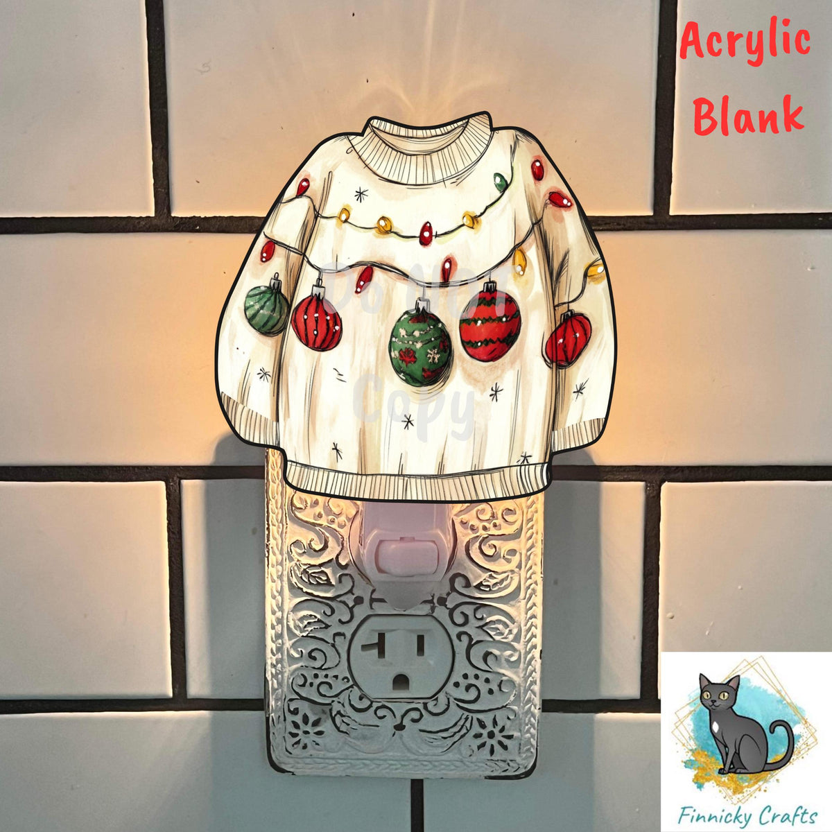 Sweater Blank Design - Winter Ornament, Ugly Christmas Sweater, Nightlight, Sublimation, Digital, PNG, Design, Download, MDF, Acrylic, DTF