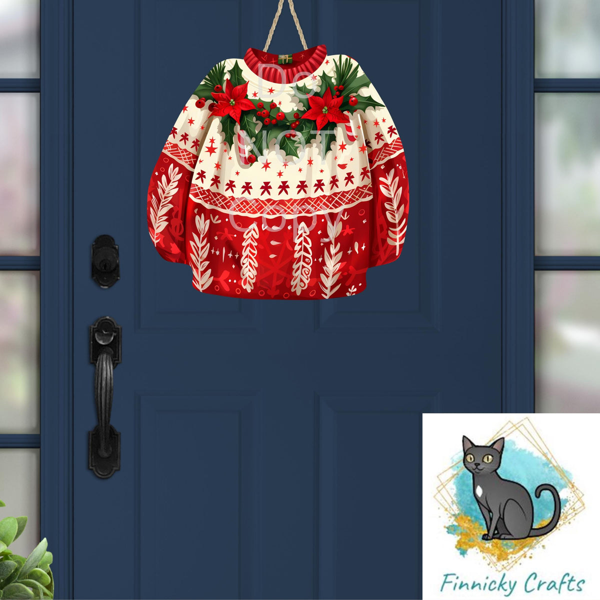 Sweater Blank Design - Winter Ornament, Ugly Christmas Sweater, Nightlight, Sublimation, Digital, PNG, Design, Download, MDF, Acrylic, DTF