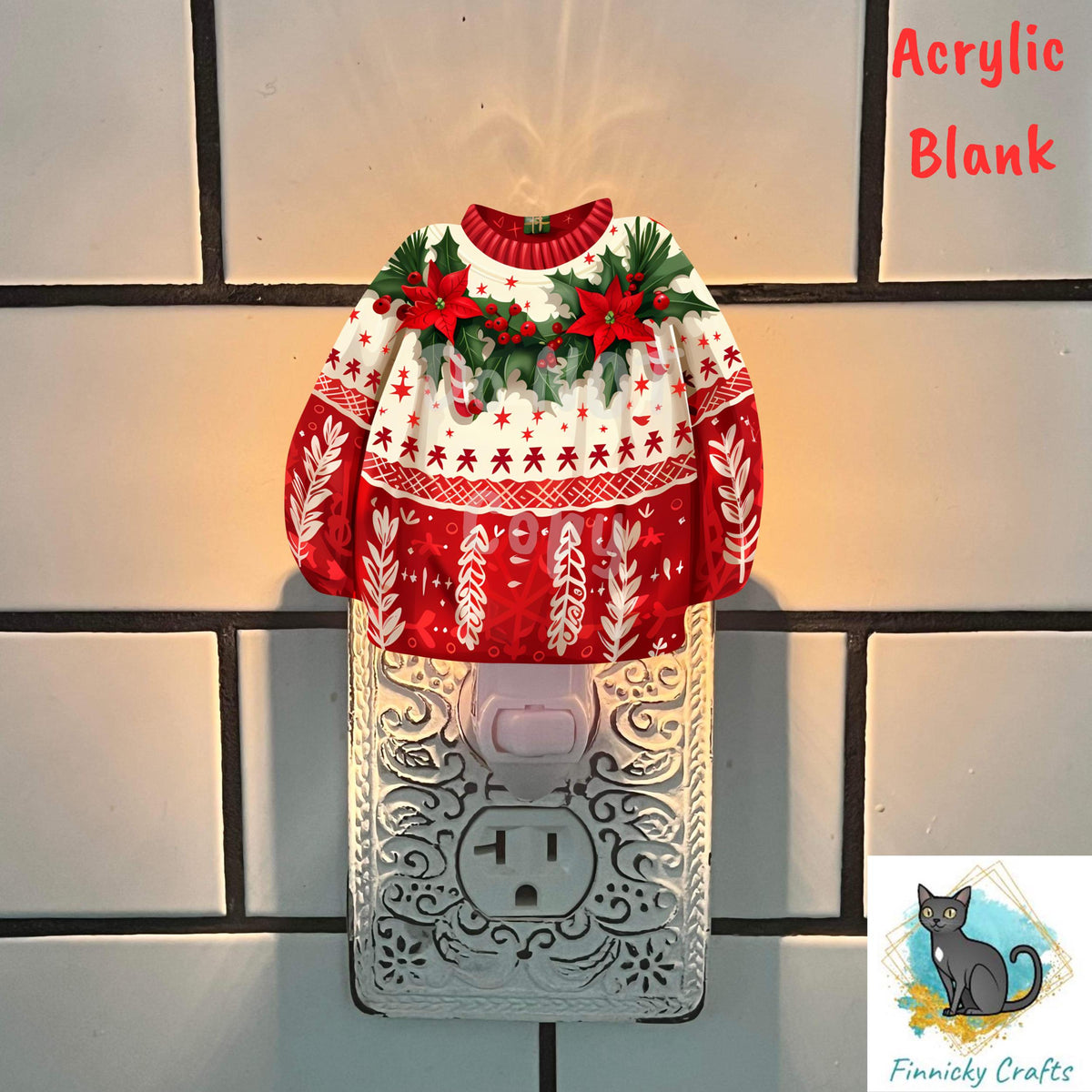 Sweater Blank Design - Winter Ornament, Ugly Christmas Sweater, Nightlight, Sublimation, Digital, PNG, Design, Download, MDF, Acrylic, DTF