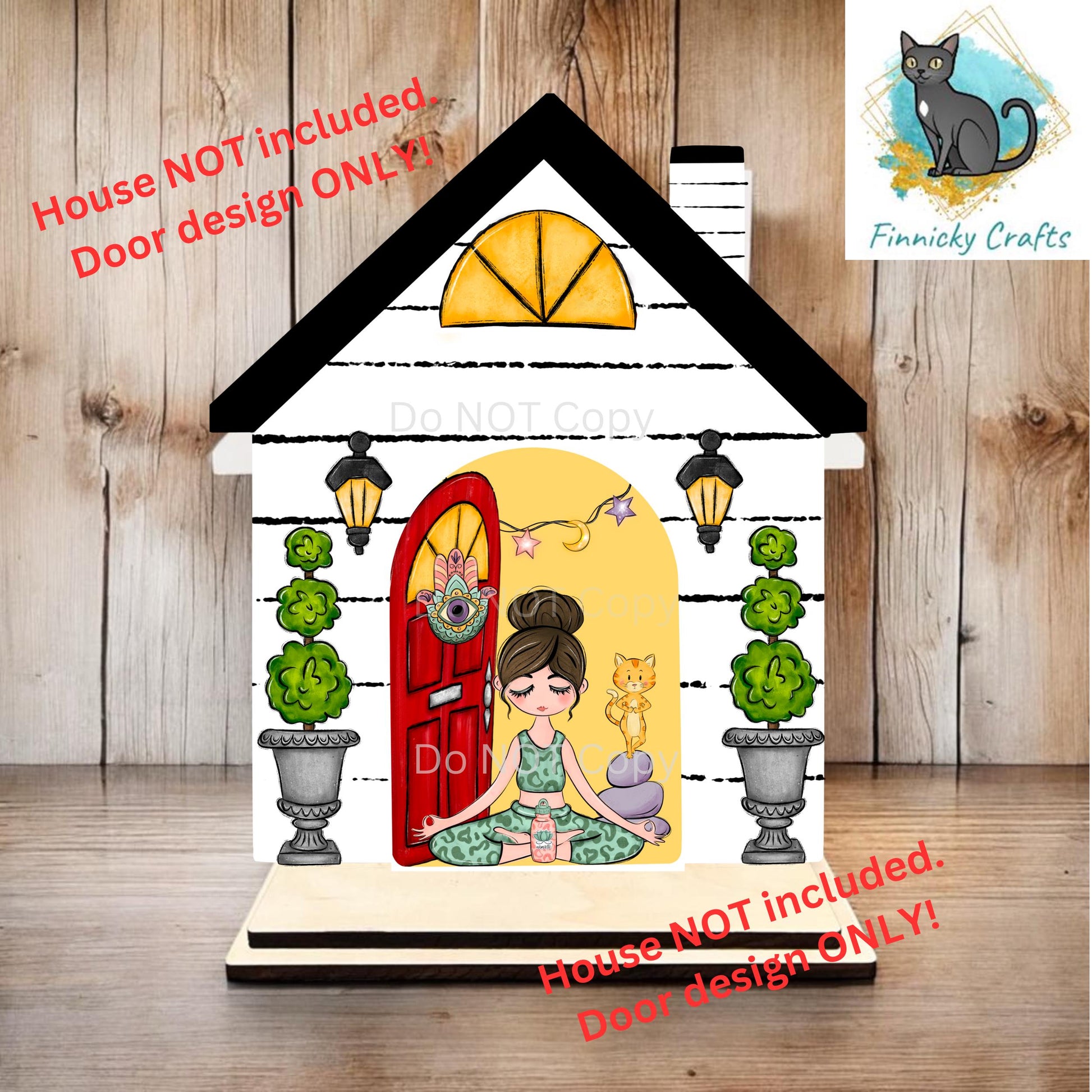 Add-on Door for Interchangeable House Sign, Sublimation, Digital, PNG, Design, Download, Namaste