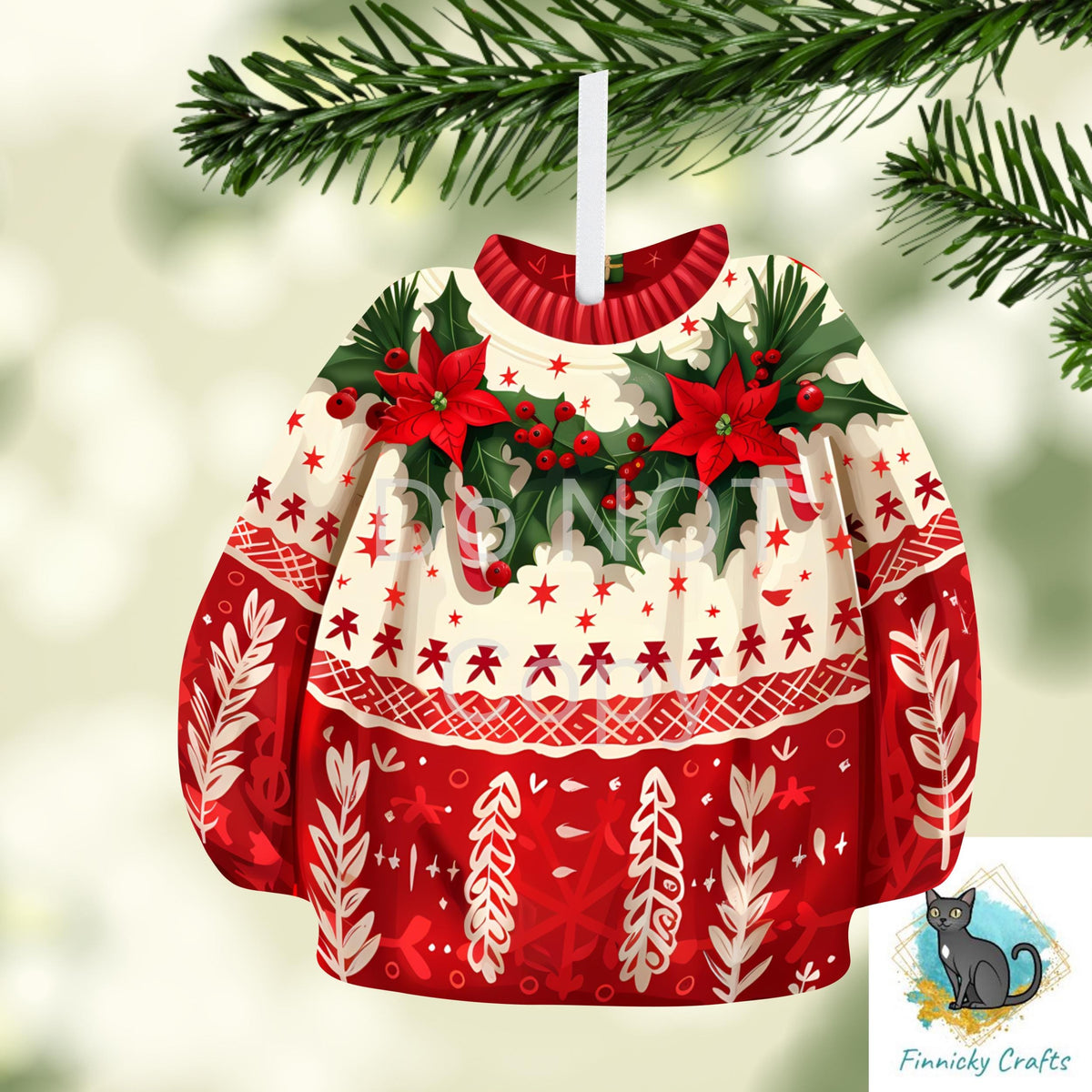 Sweater Blank Design - Winter Ornament, Ugly Christmas Sweater, Nightlight, Sublimation, Digital, PNG, Design, Download, MDF, Acrylic, DTF