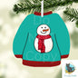 Snowman Sweater Ornament Design – Winter Nightlight Sublimation (PNG Digital Download)