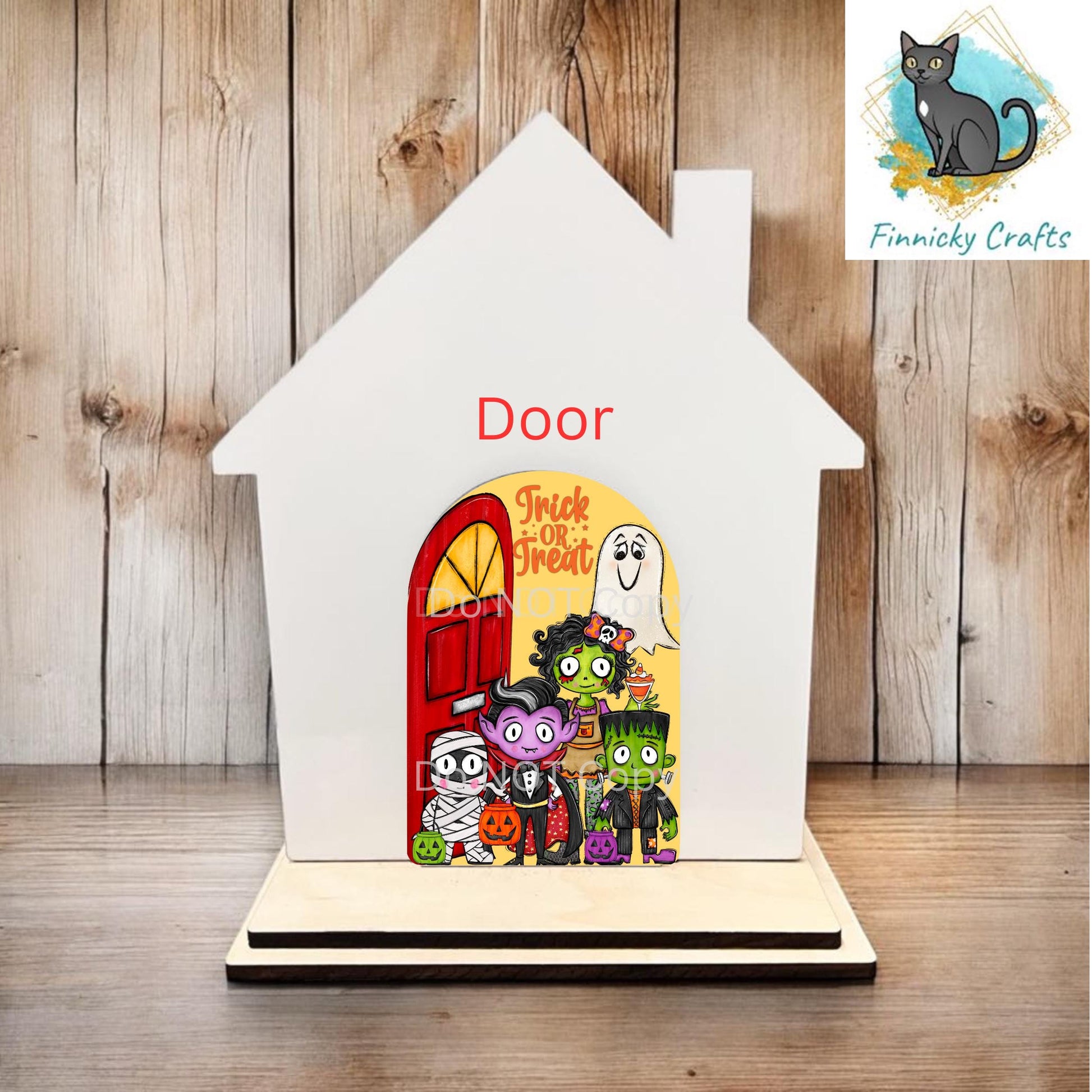 Add-on Door for Interchangeable House Sign, Sublimation, Digital, PNG, Design, Download, Halloween