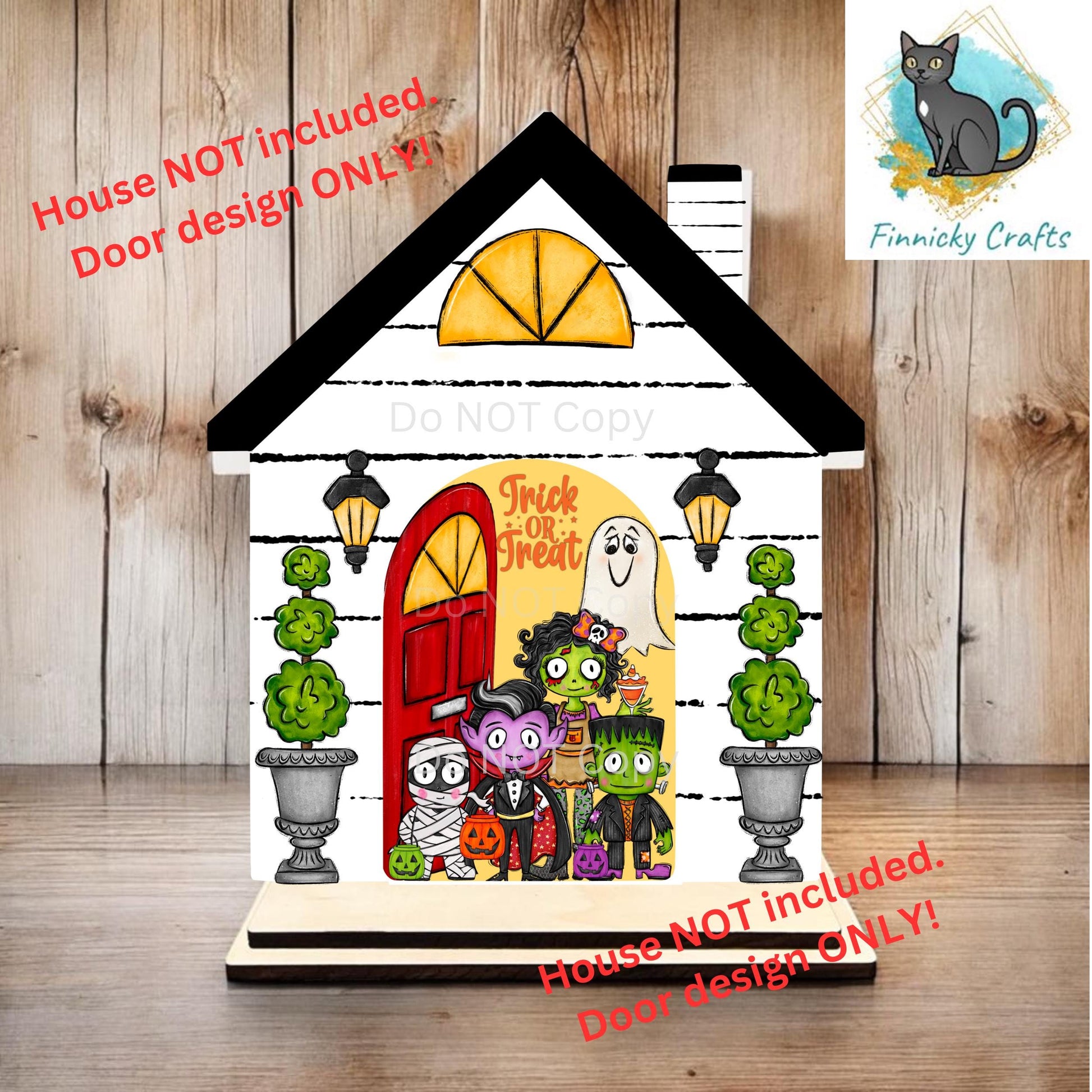 Add-on Door for Interchangeable House Sign, Sublimation, Digital, PNG, Design, Download, Halloween