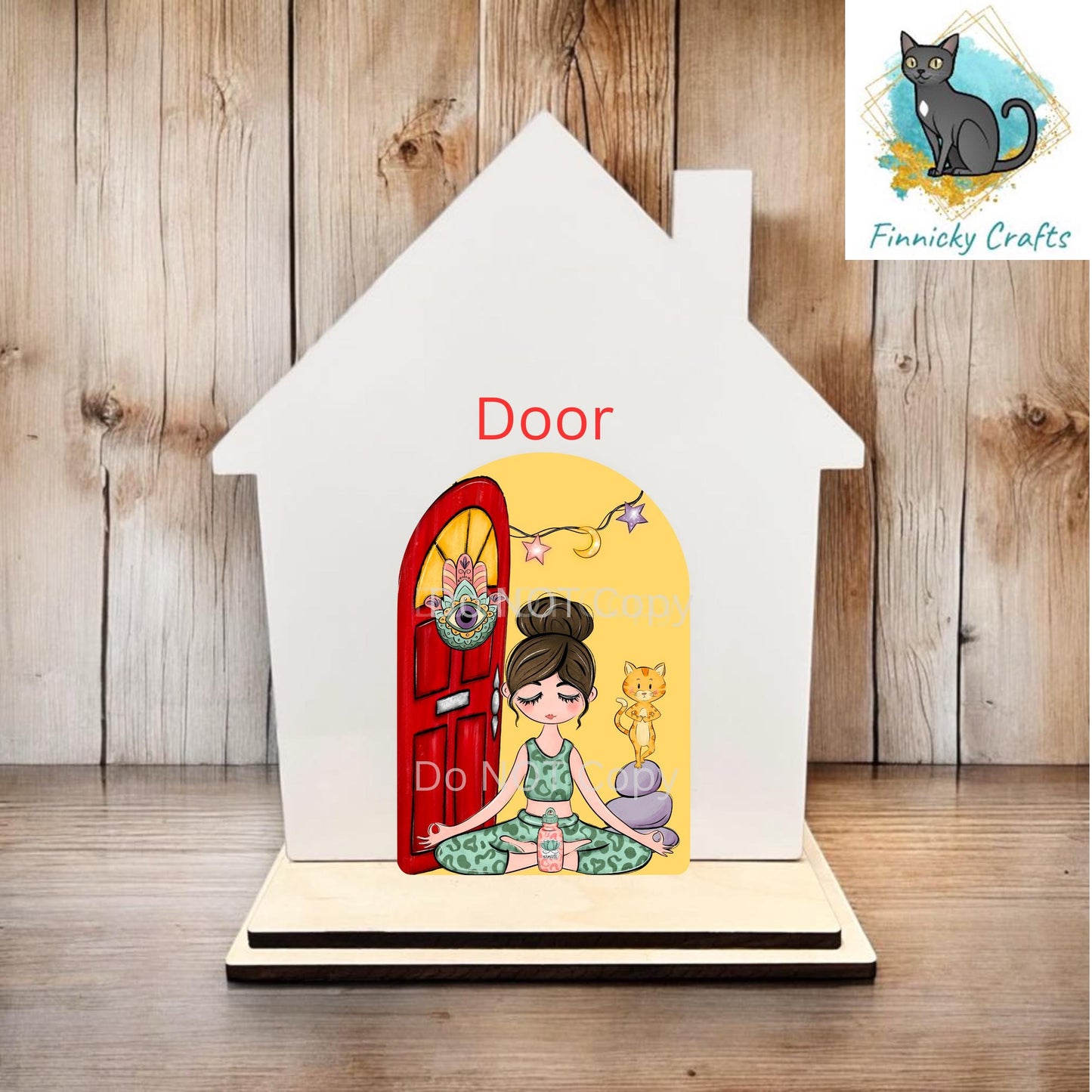 Add-on Door for Interchangeable House Sign, Sublimation, Digital, PNG, Design, Download, Namaste