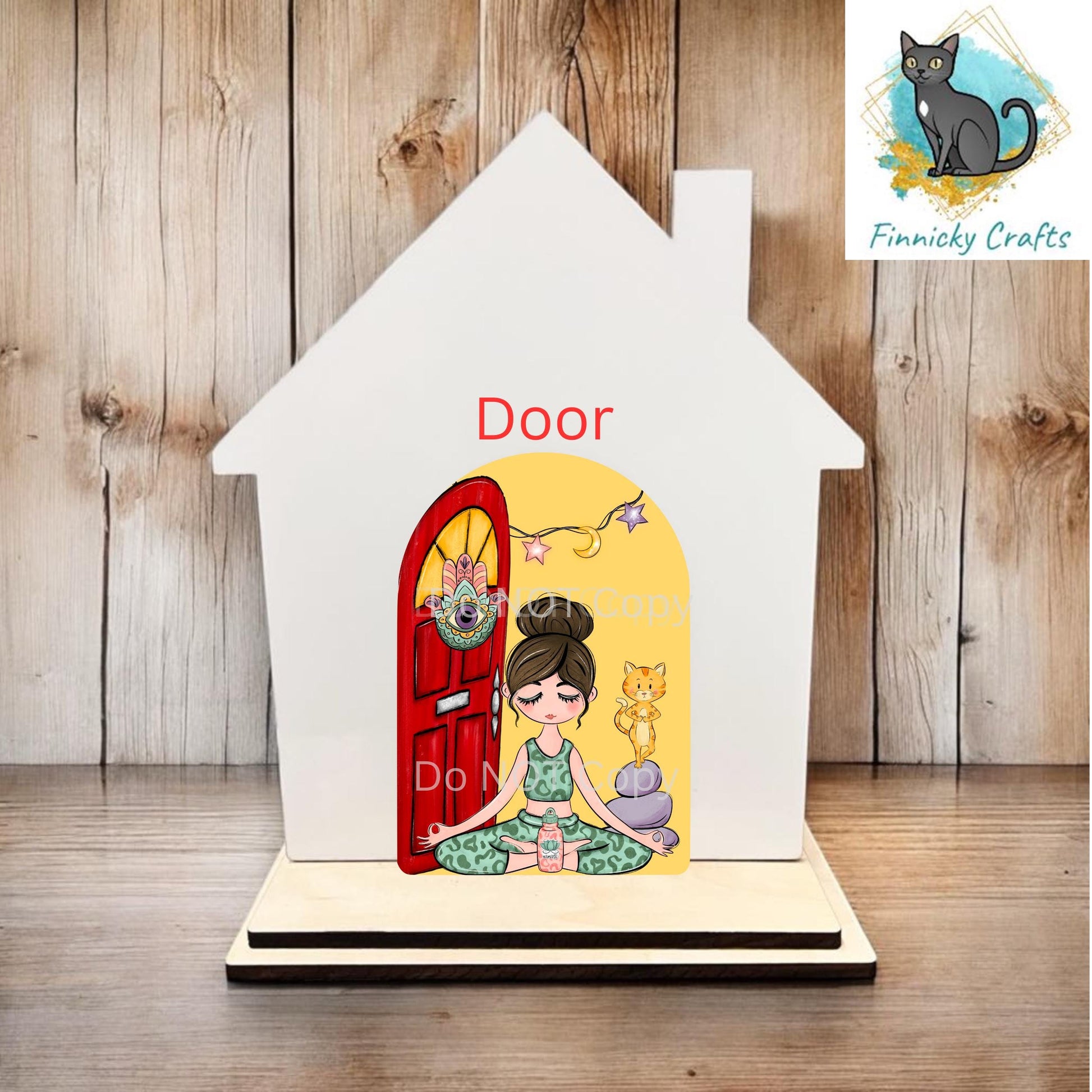 Add-on Door for Interchangeable House Sign, Sublimation, Digital, PNG, Design, Download, Namaste