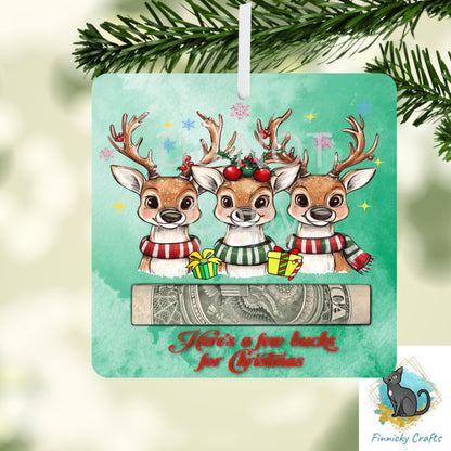 Reindeer bucks Money Holder - Bundle - Sublimation Digital File - Gift, ornament, decoration