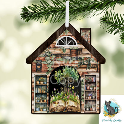 House of Books Ornament Designs – Seasonal PNG Digital Download