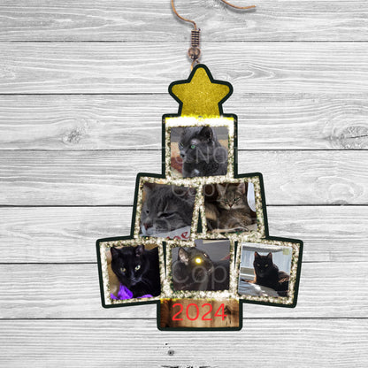 Customize picture tree Design, Sublimation Decorations, Ornaments, Decorations, earrings, key ring, night light