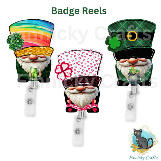 Bundle St. Patrick's/Valentine’s Day Gnomes, Sublimation, Digital Design, PNG, Download, Earrings, night light, sign, badge reels