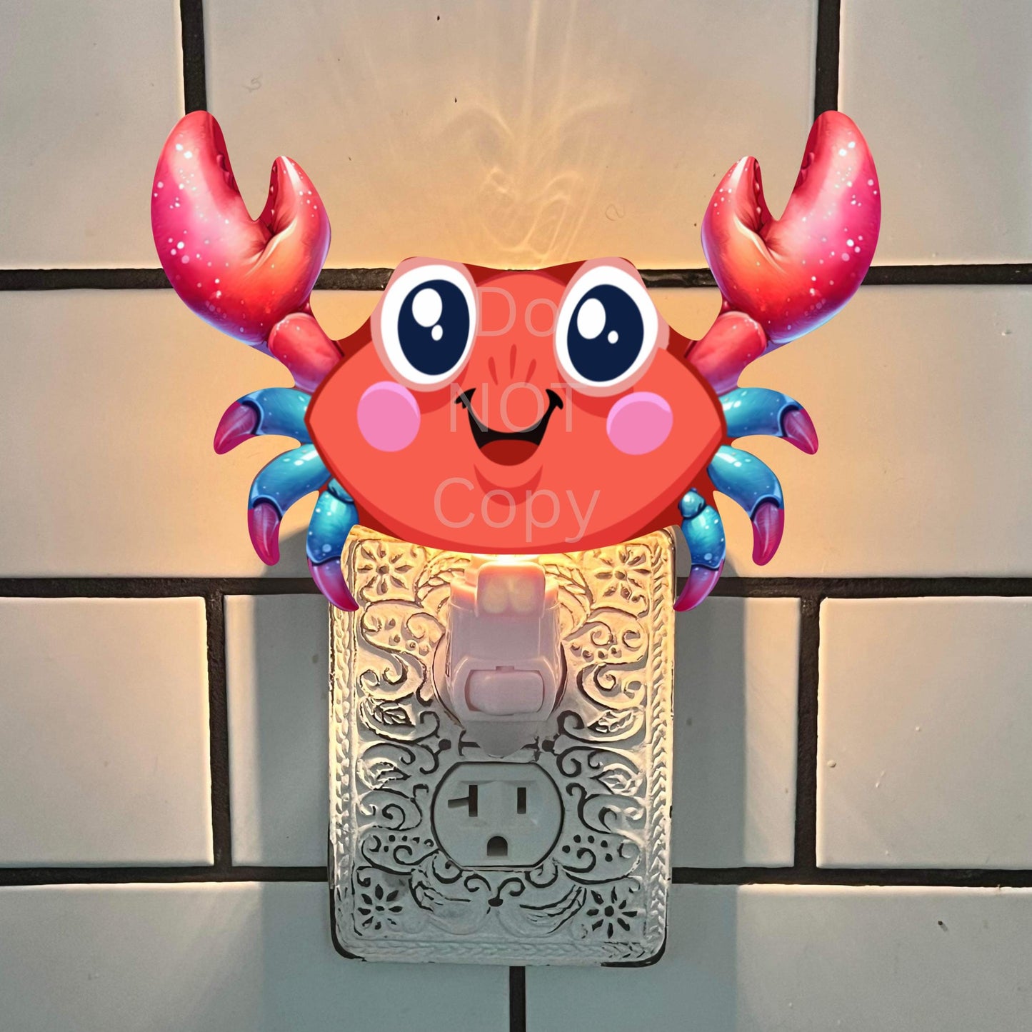 Red Crab sublimation - png - earrings, night light, door hanging