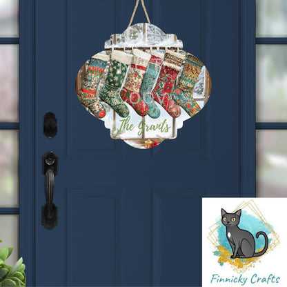 Christmas Stockings, Fancy Bulb Shape PNG, Digital Download for Sublimation, Door Sign, Earrings, Ornament, Badge Reel, Keyring, Night Light