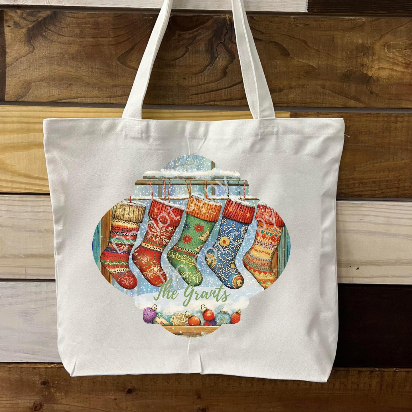 Christmas Stockings, Fancy Bulb Shape PNG, Digital Download for Sublimation, Door Sign, Earrings, Ornament, Badge Reel, Keyring, Night Light