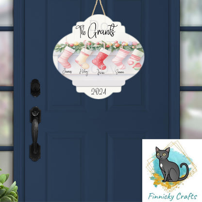 Christmas Stockings, Fancy Bulb Shape PNG, Digital Download for Sublimation, Door Sign, Earrings, Ornament, Badge Reel, Keyring, Night Light
