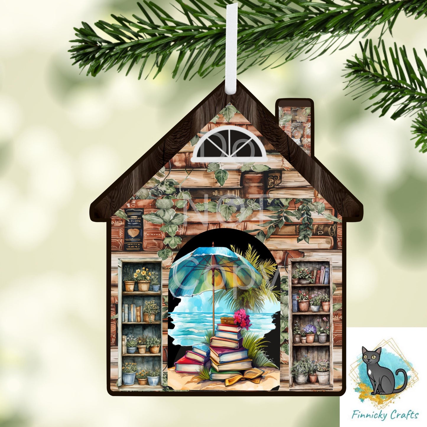 House of Books Ornament Designs – Seasonal PNG Digital Download
