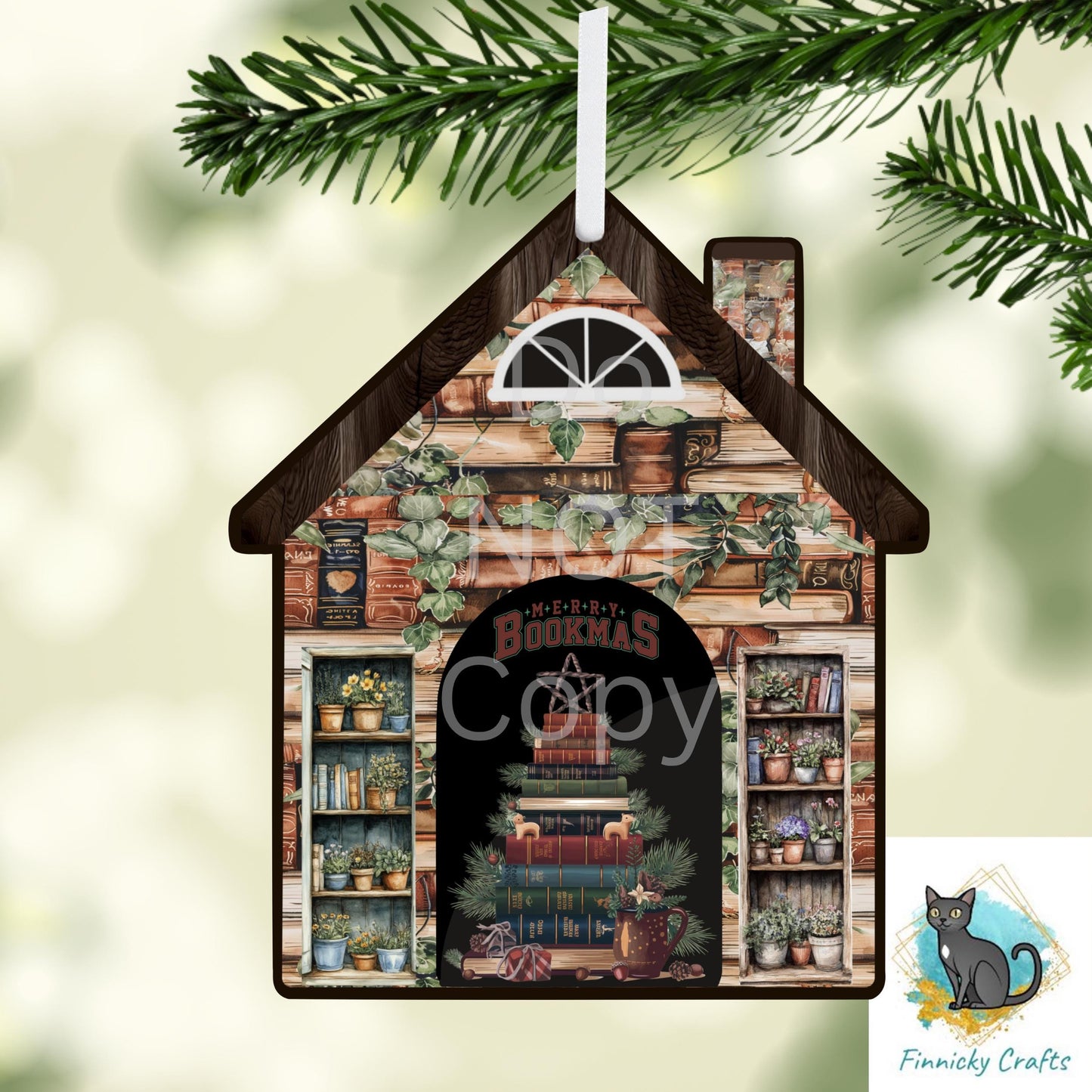 House of Books Ornament Designs – Seasonal PNG Digital Download