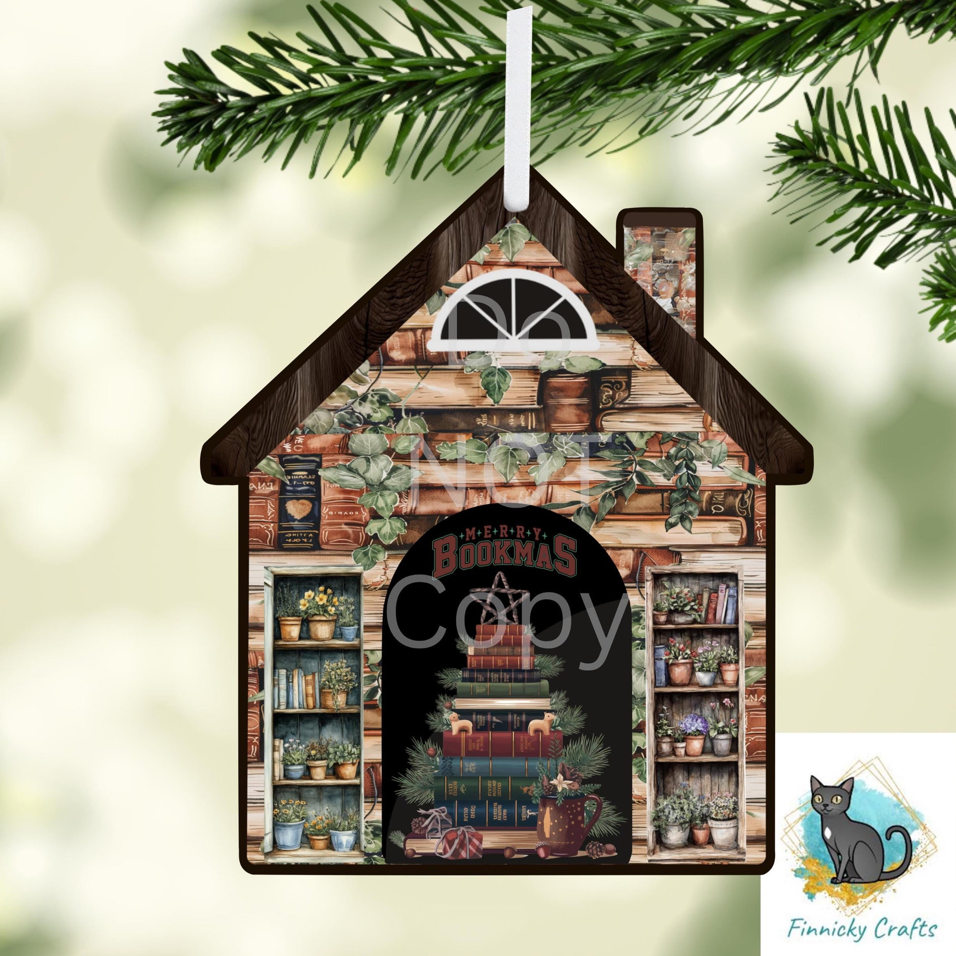 House of Books Ornament Designs – Seasonal PNG Digital Download