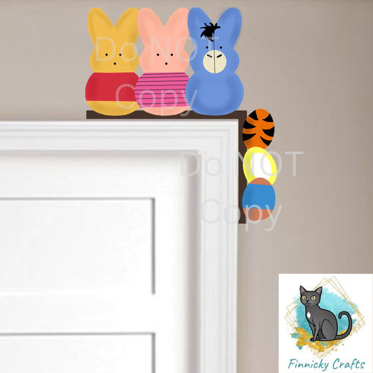 Bunnies corner decor, Sublimation, Decorations, PNG
