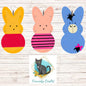 Bunny, Easter, Sublimation, Digital, PNG Design, Download for Earrings, Wall Decor, Door Hanger, Keychain