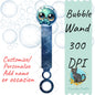 Alien Bubble Wand - Sublimation Design Png Template - Gift, Favor,Reception, Toy