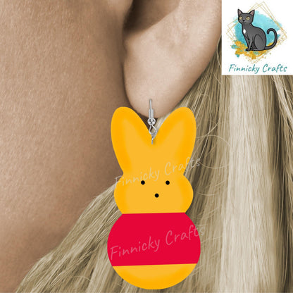 Bunny, Easter, Sublimation, Digital, PNG Design, Download for Earrings, Wall Decor, Door Hanger, Keychain