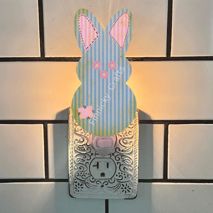 Bunny, Easter, Old Fabrics, Sublimation, Digital, PNG Design, Download for Earrings, Wall Decor, Door Hanger, Keychain