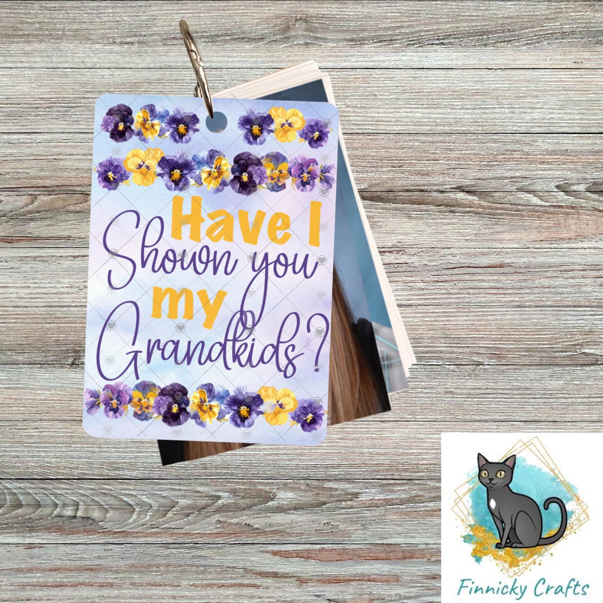 Mom Grandma Brag Book - Portable Photo Album, Sublimation Design Png Template - Gift