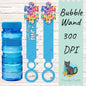 Puzzle Piece Bubble Wand, Sublimation, Digital, PNG, Design, Download, Autism, Rainbow