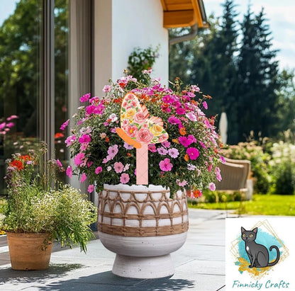 Butterfly Pair Garden Stake, Sublimation, Design png