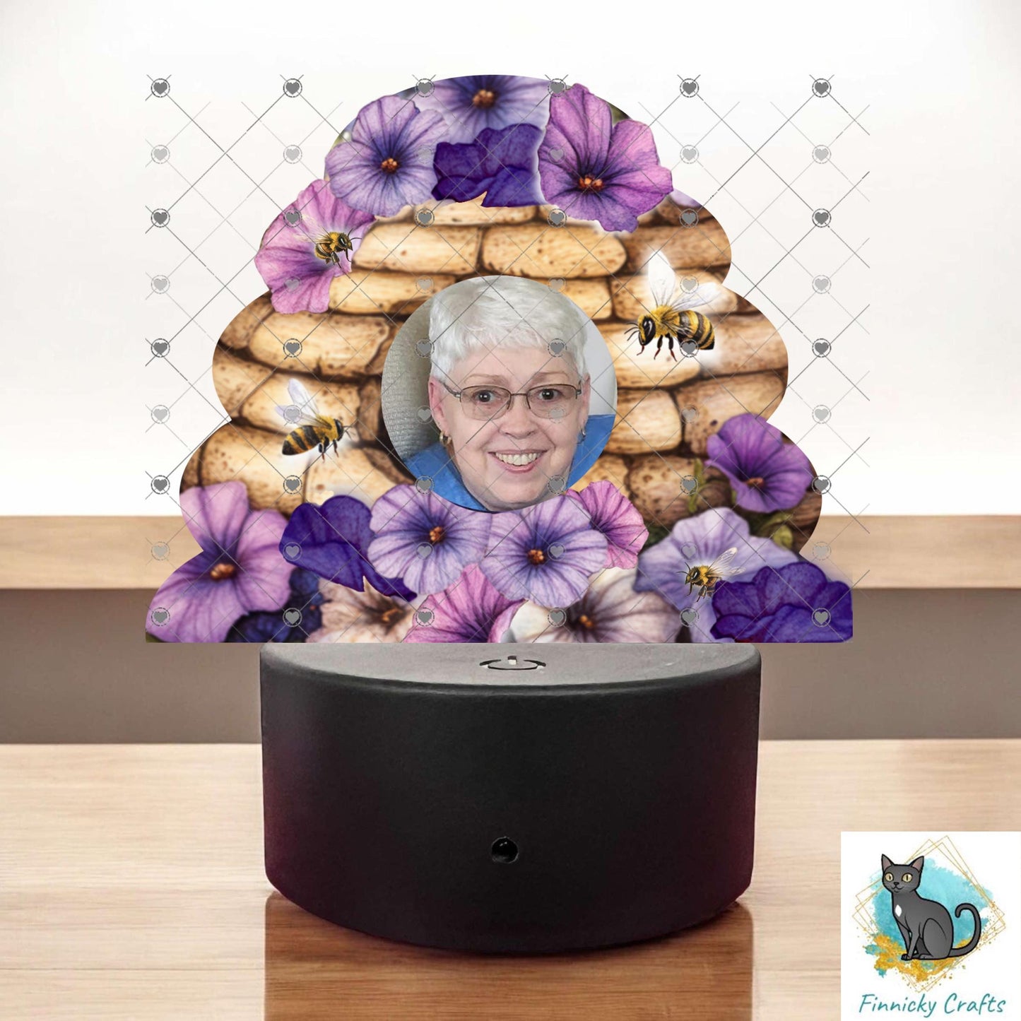 Beehive Purple Pansy Light Base, Sublimation, Digital, PNG Design