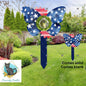 Butterfly Sunflower Patriotic Garden Stake, garden decor, Sublimation, Design, Summer, MDF, Acrylic, Crystal