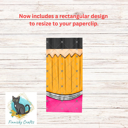 Teacher School Appreciation Bookmark Paperclip Sublimation Designs - PNG files - Guaranteed to fit GG Sublimation blanks