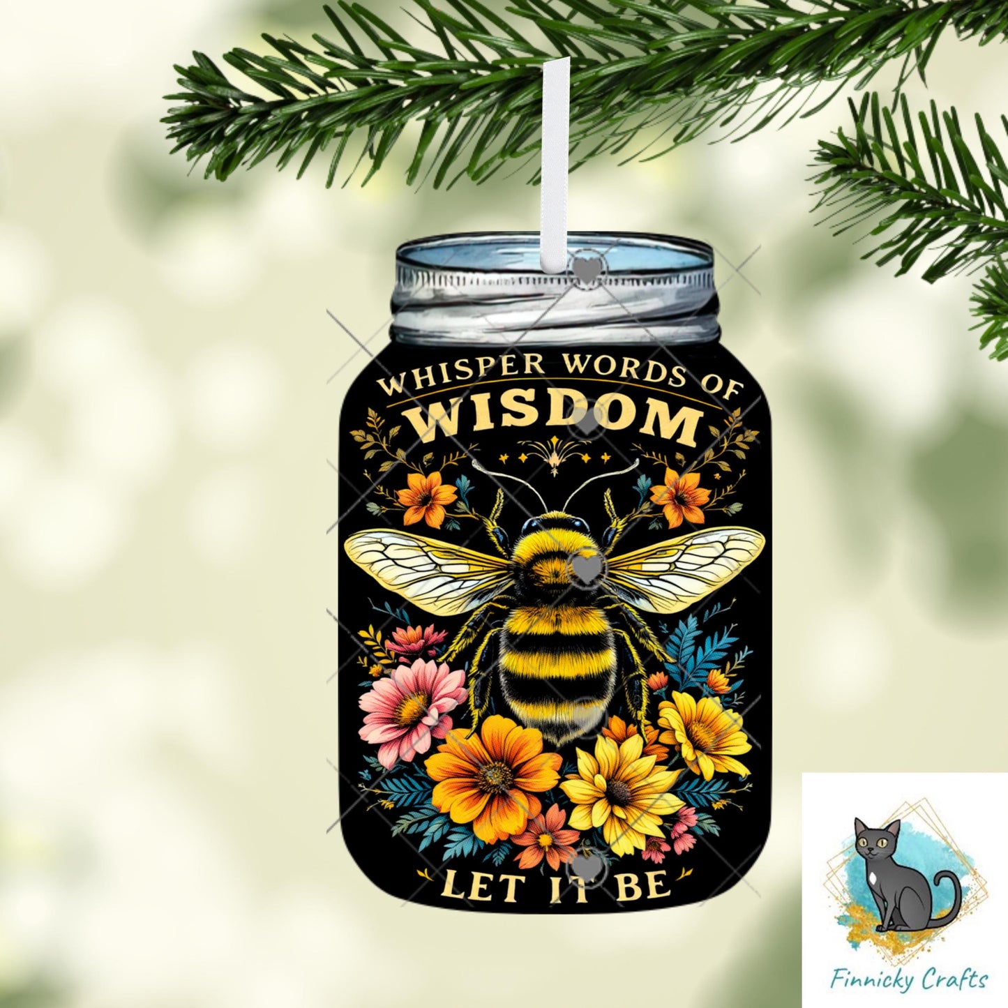 bee Mason Jar Sublimation Digital Design Bundle - MDF, Acrylic, Glitter Acrylic - Earrings, Sign, Nightlight, Vent Clip, Beach Bag