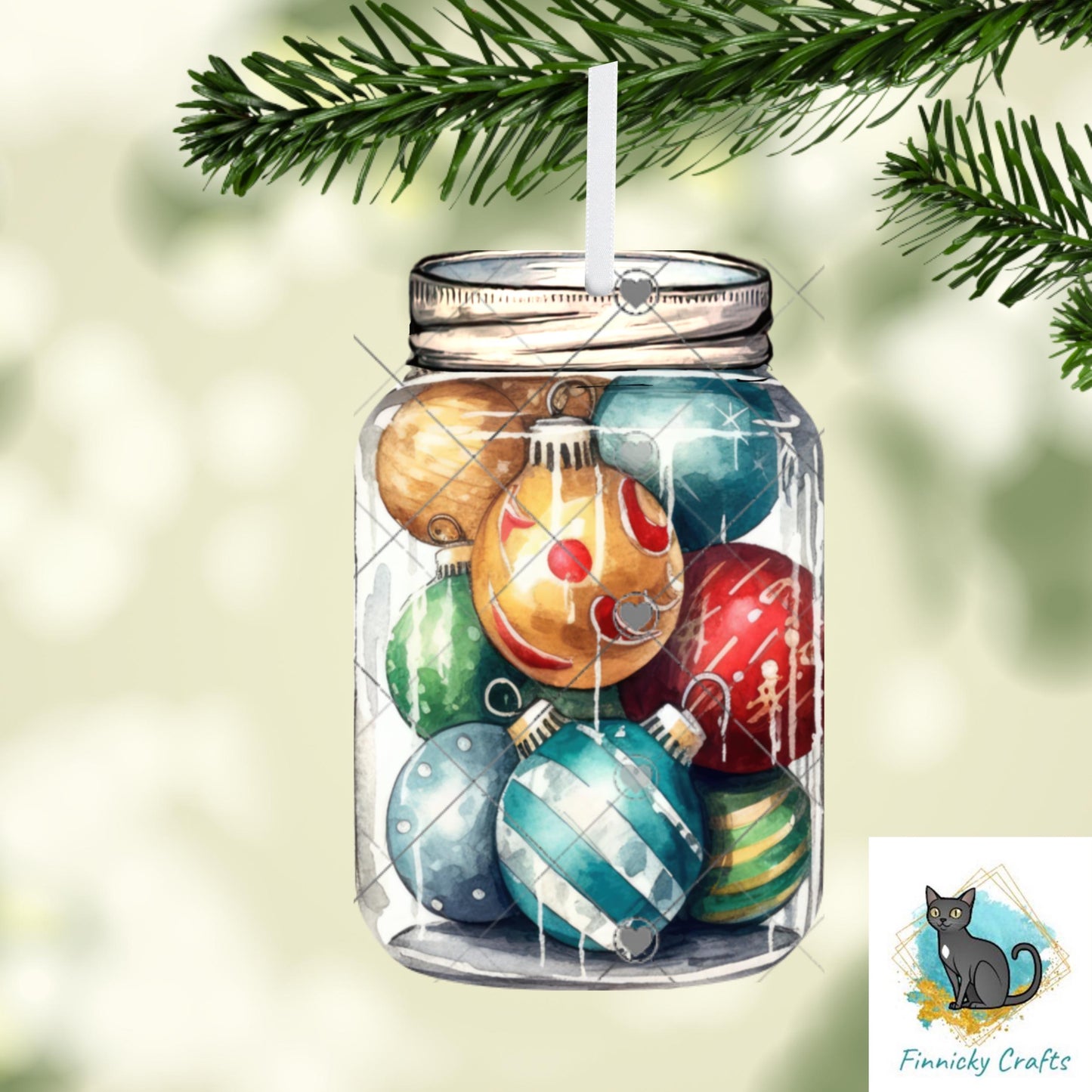 Christmas Mason Jar Sublimation Digital Design Bundle - MDF, Acrylic, Glitter Acrylic - Earrings, Sign, Nightlight, Vent Clip, Beach Bag
