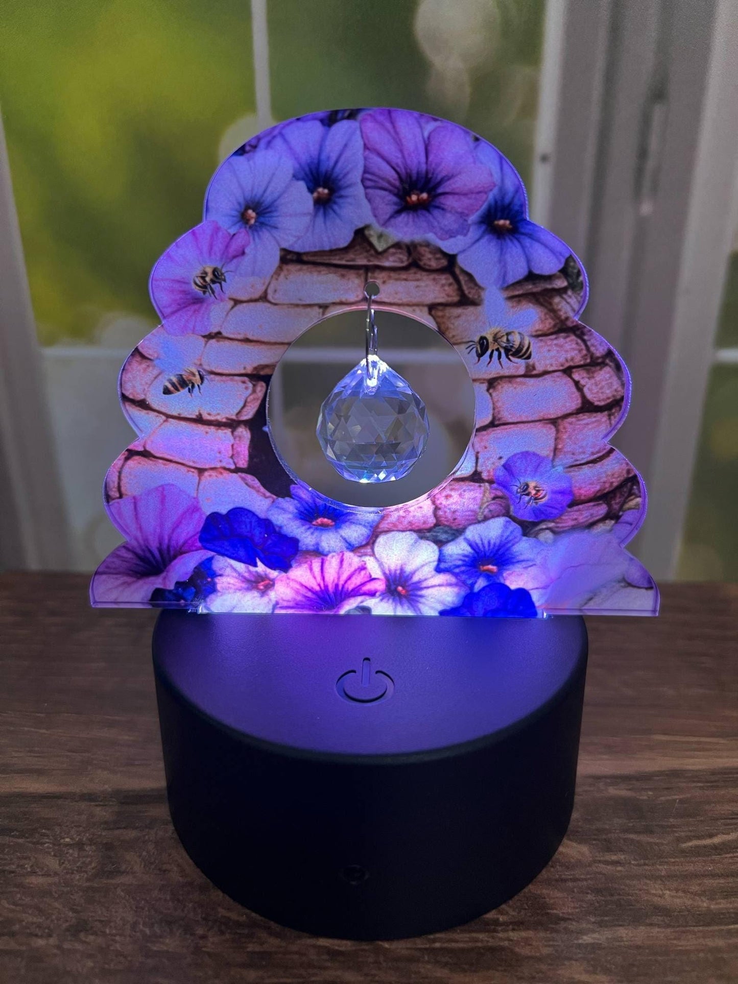 Beehive Purple Pansy Light Base, Sublimation, Digital, PNG Design