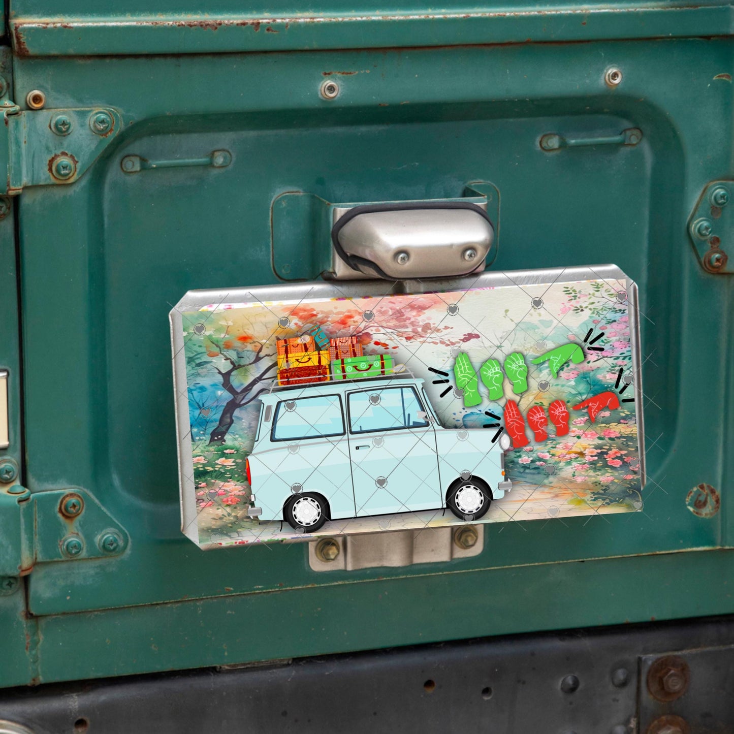 Beep Beep ASL, American Sign Language , License Plate Sublimation Designs