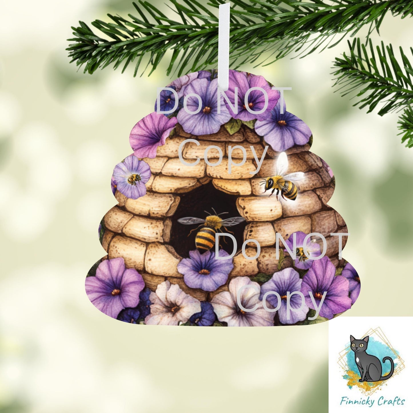 Beehive Purple Pansy Design, Sublimation, Digital, PNG Design