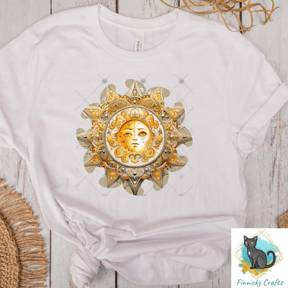Sun Earrings Sublimation Design Bundle, Celestial PNG (Digital Download)