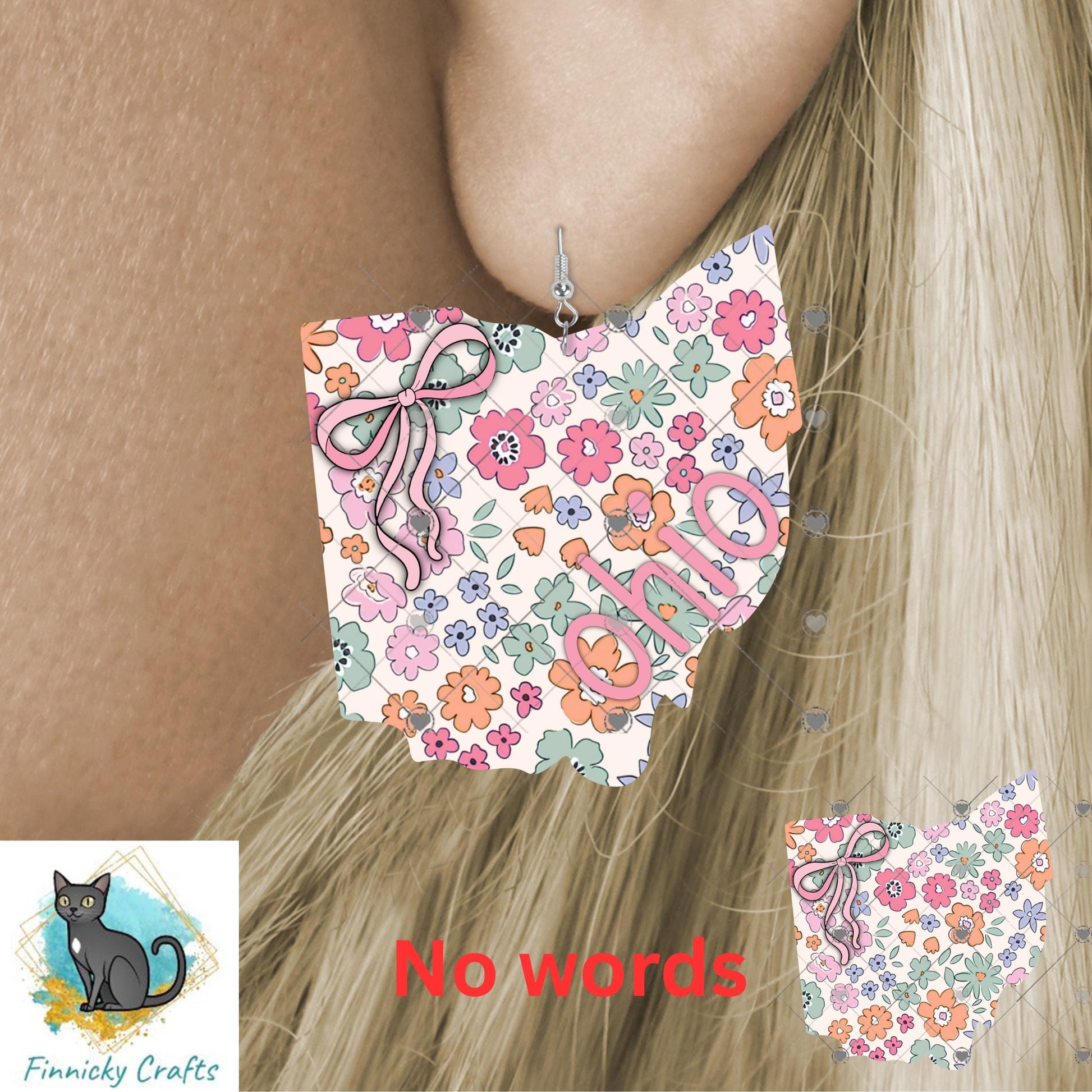 Ohio State Shape, Sublimation, PNG, Digital Download, Door Hanger, Ornament, Earrings, T-shirt
